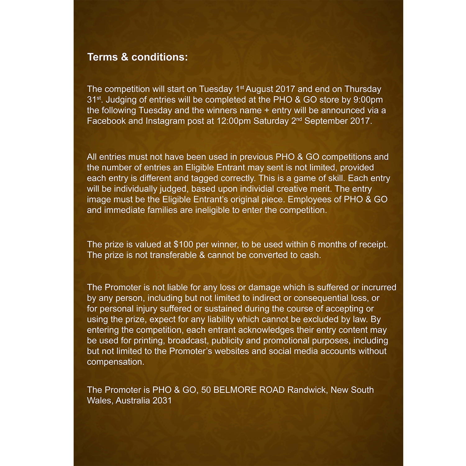 Poster Design by truongduclong276 for Pho and Go Pty Ltd | Design #15566518