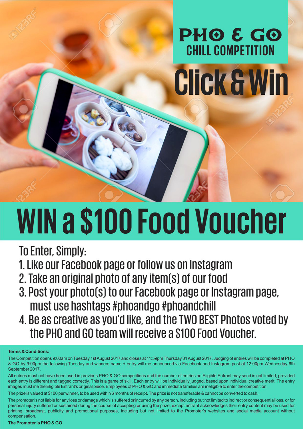 Poster Design by DesignART for Pho and Go Pty Ltd | Design #15561887