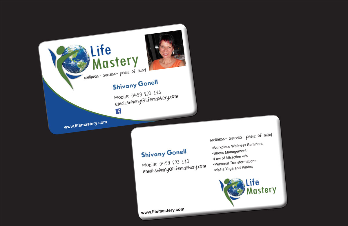 Business Card Design by Elkana Letting for Life Mastery | Design #2596328