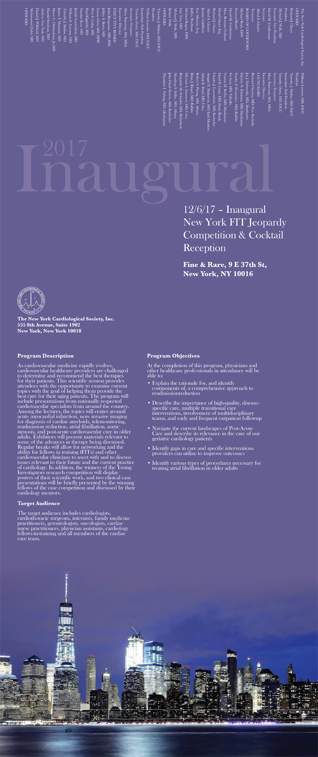 Broschüren-Design von PND für The New York Cardiological Society, Inc. | Design #15482660