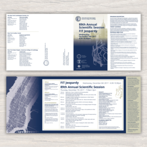 serious professional education brochure design for the new york