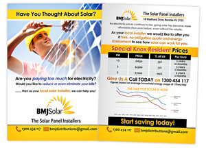 Satellite Solar Local Letter Drop  | Flyer-Design von creationz2011