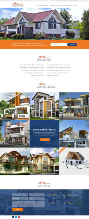 Residential real estate home builder in west texas | Web Design by CreativeIyke