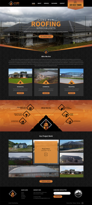 Web Design by RupalTechno for Titan Roofing | Design: #15479426
