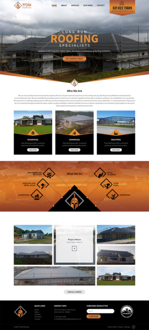 Web Design by RupalTechno for Titan Roofing | Design: #15479428