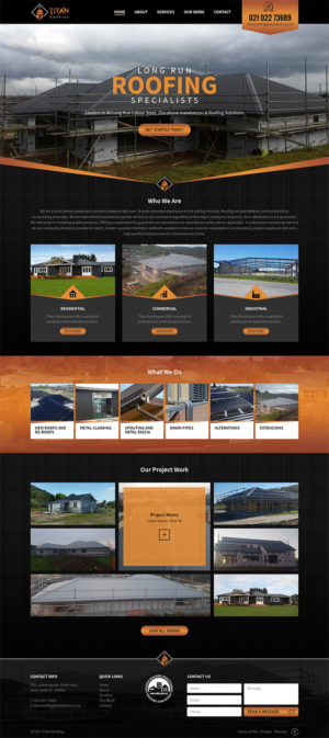 Web Design by RupalTechno for Titan Roofing | Design: #15494678