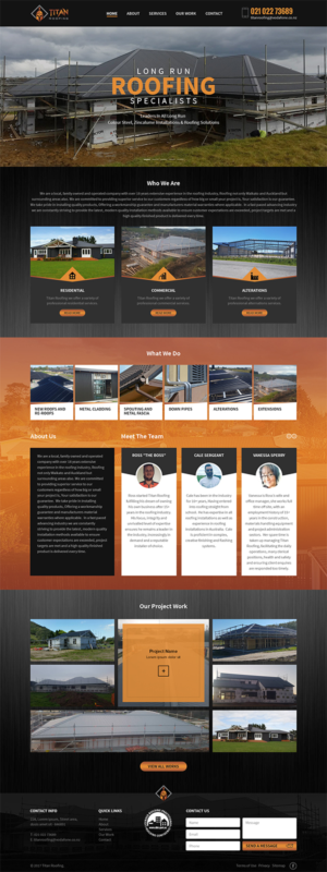 Web Design by RupalTechno for Titan Roofing | Design: #15505366