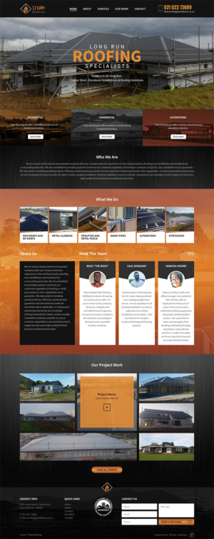 Web Design by RupalTechno for Titan Roofing | Design: #15505367