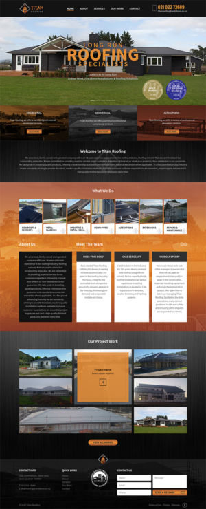 Web Design by RupalTechno for Titan Roofing | Design: #15611603