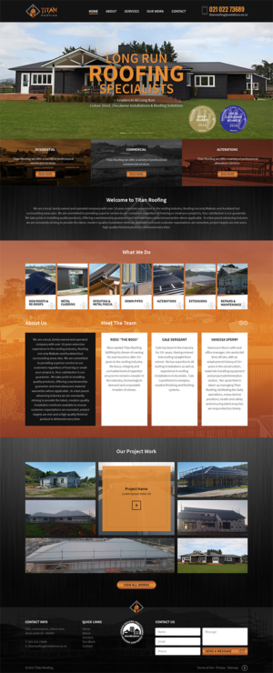 Web Design by RupalTechno for Titan Roofing | Design: #15611639
