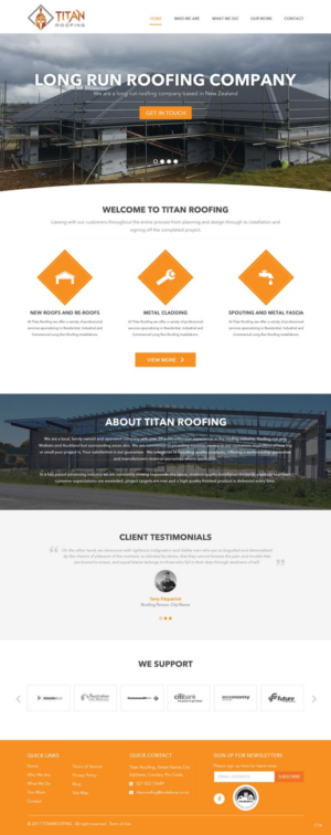 Web Design by pb for Titan Roofing | Design: #15469762