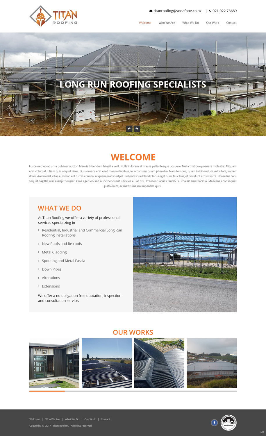Web Design by pb for Titan Roofing | Design #15469766