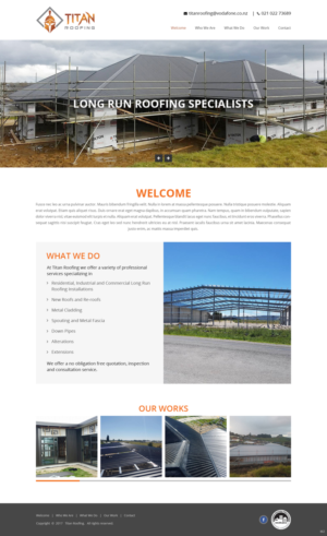 Web Design by pb for Titan Roofing | Design: #15469766