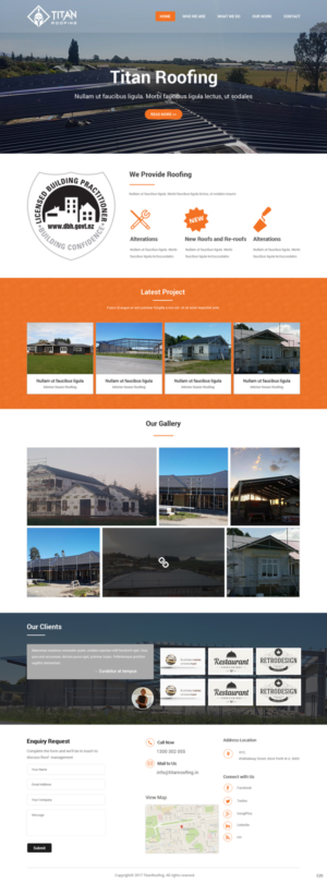 Web Design by pb for Titan Roofing | Design: #15469770
