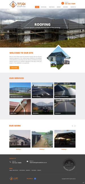 Web Design by pb for Titan Roofing | Design: #15469772