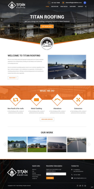 Web Design by pb for Titan Roofing | Design: #15469773