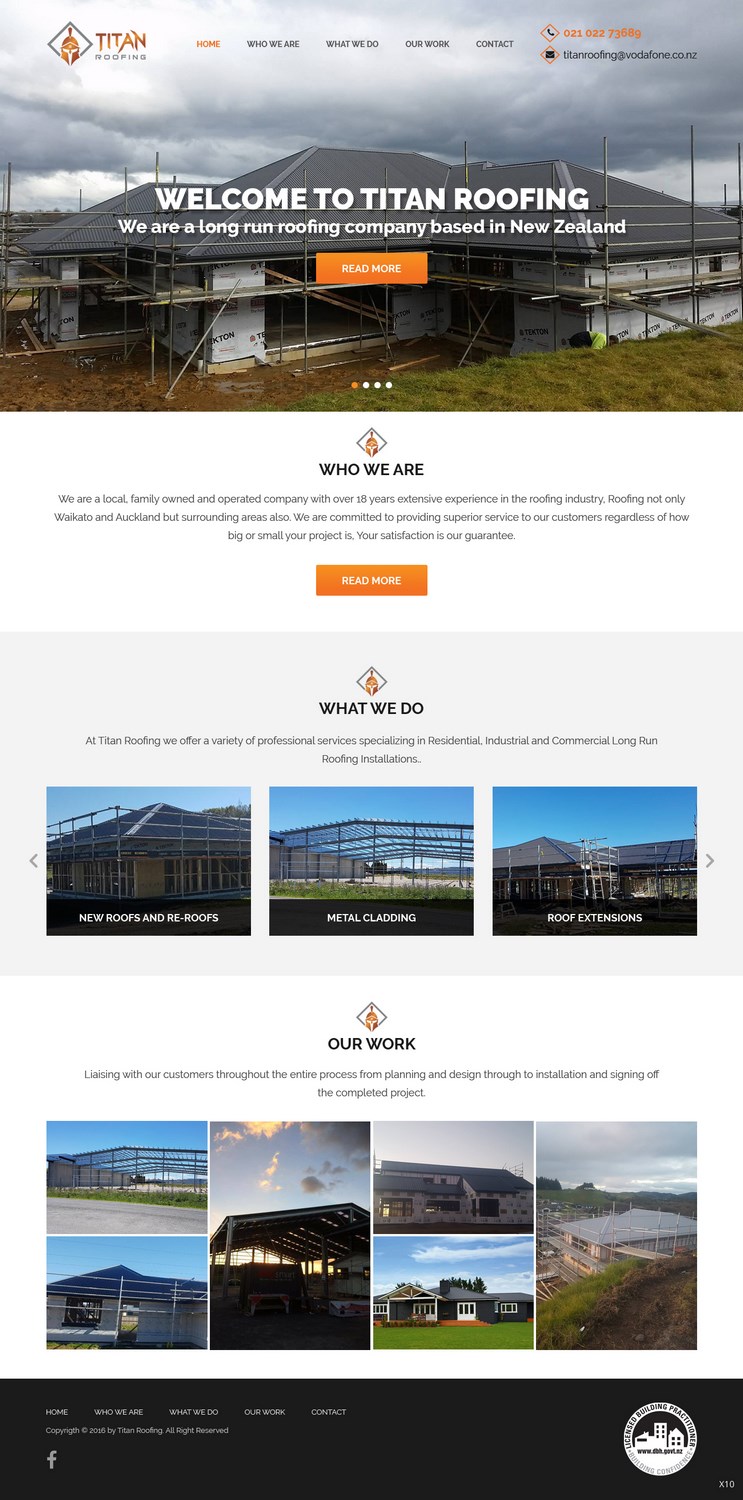 Web Design by pb for Titan Roofing | Design #15469777