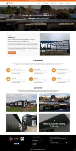 Web Design by pb for Titan Roofing | Design: #15469779