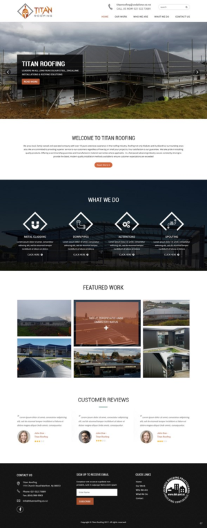 Web Design by pb for Titan Roofing | Design: #15483714