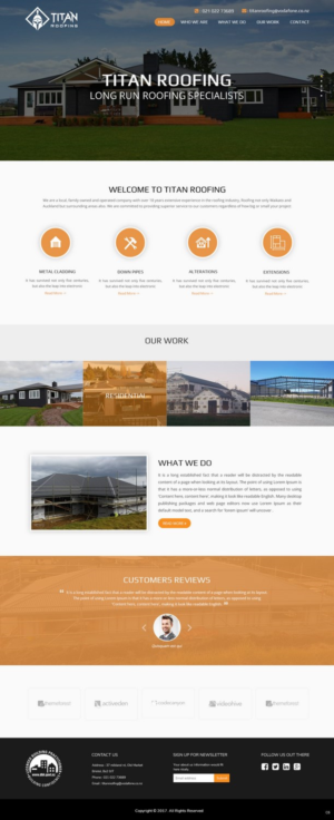 Web Design by pb for Titan Roofing | Design: #15483715