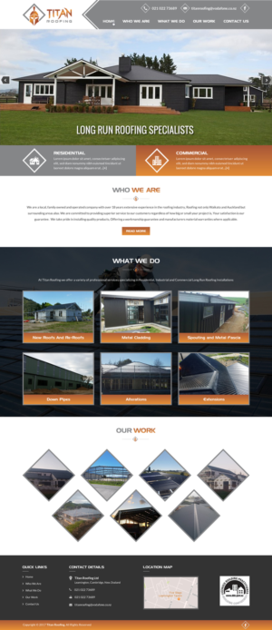 Web Design by Creative Design for Titan Roofing | Design: #15486428