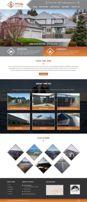 Web Design by Creative Design for Titan Roofing | Design: #15486431