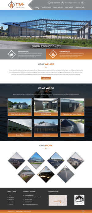Web Design by Creative Design for Titan Roofing | Design: #15486432