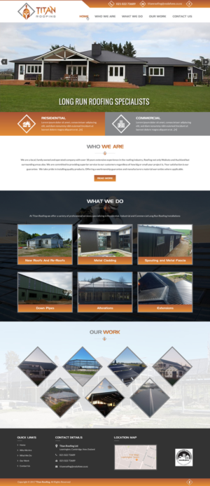 Web Design by Creative Design for Titan Roofing | Design: #15510245