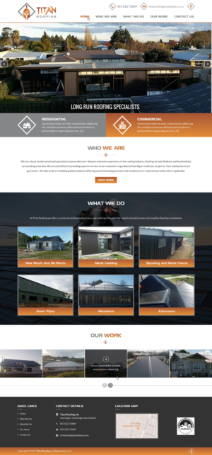 Web Design by Creative Design for Titan Roofing | Design: #15510246