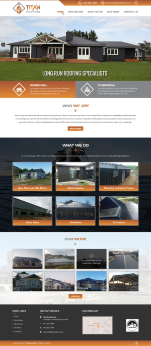 Web Design by Creative Design for Titan Roofing | Design: #15510248