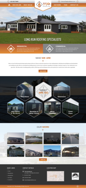 Titan Roofing Website Relaunch | Diseño Web por Creative Design