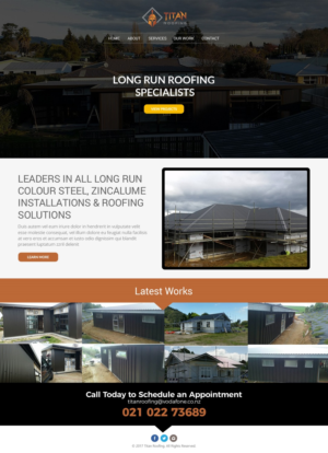 Web Design by Ayesha Khan for Titan Roofing | Design #15487304