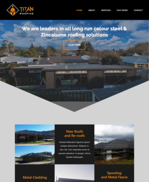 Web Design by chewie063 for Titan Roofing | Design: #15524532