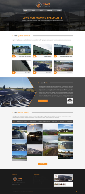Titan Roofing Website Relaunch | Diseño Web por Da Miracle