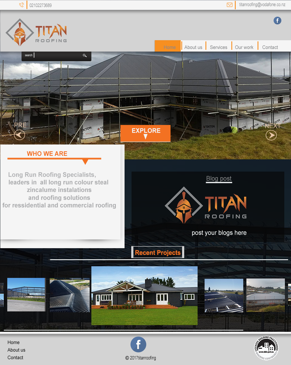 Web-Design von George Gitau für Titan Roofing | Design #15558961