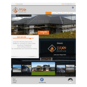 Web Design by George Gitau for Titan Roofing | Design: #15559017