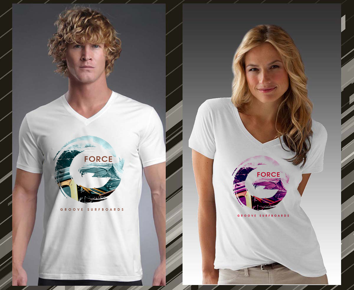 Logo Design by Roman Designs for G-Force Groove Surfboards | Design #15490368