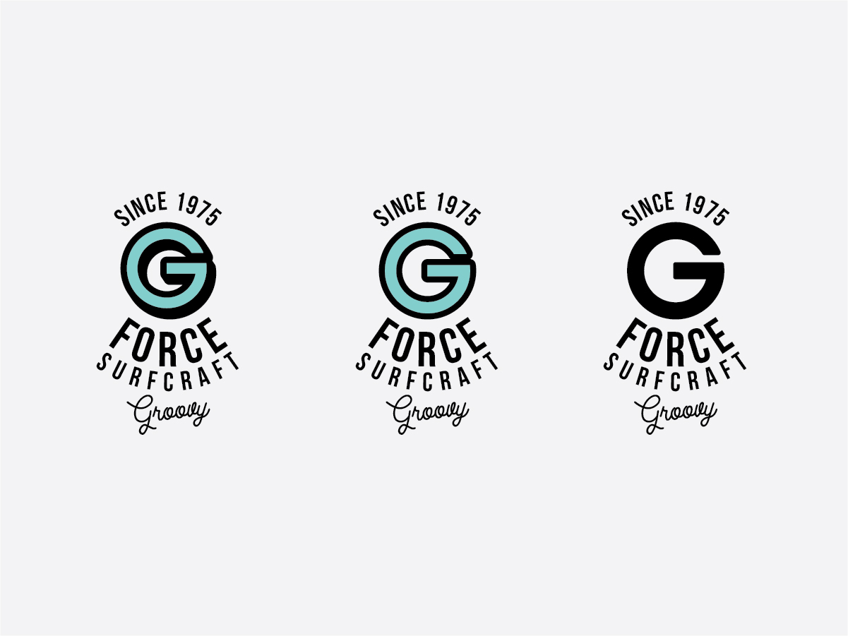 Logo-Design von mldtrvs für G-Force Groove Surfboards | Design #19737758