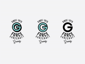 Logo-Design von mldtrvs für G-Force Groove Surfboards | Design: #19737758