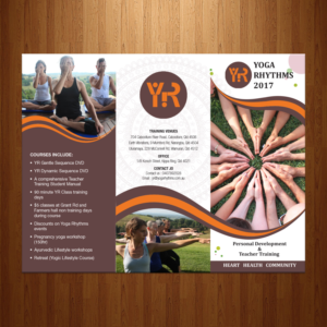 Flyer Design by theblueart for Yoga Rhythms | Design #15500747