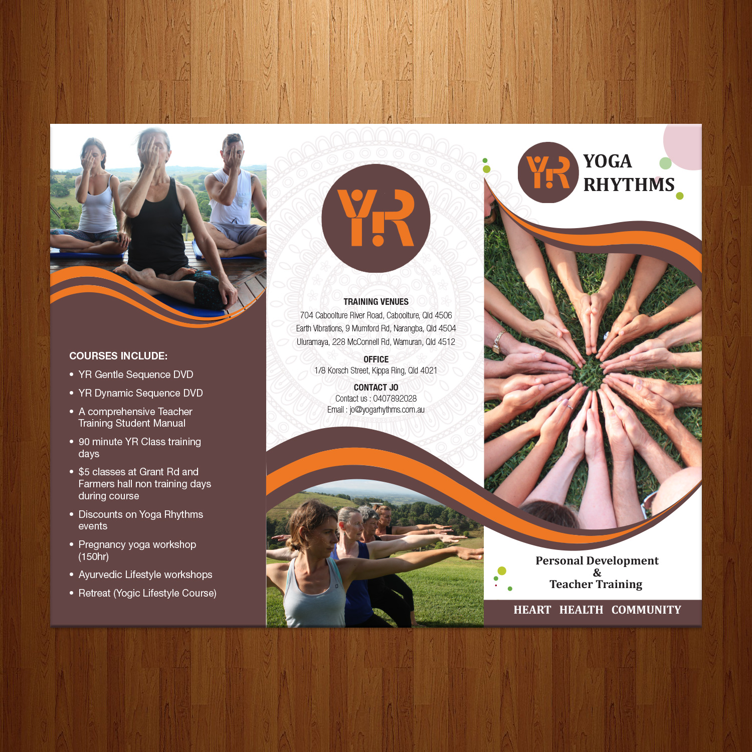 Flyer-Design von theblueart für Yoga Rhythms | Design #15508964