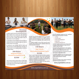 Flyer Design by theblueart for Yoga Rhythms | Design: #15521420