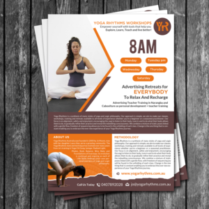 Flyer Design by creative.bugs for Yoga Rhythms | Design: #15484094