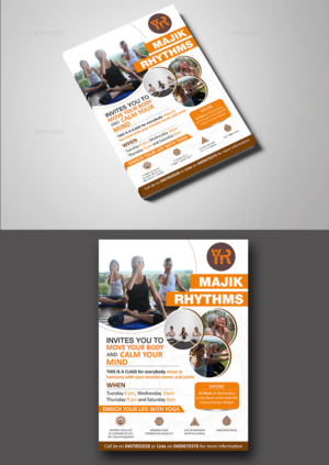 Flyer Design by ecorokerz for Yoga Rhythms | Design #15478552