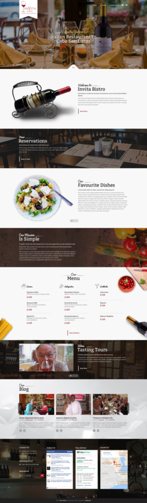 Italian restaurant needs new site | Diseño Web por Da Miracle