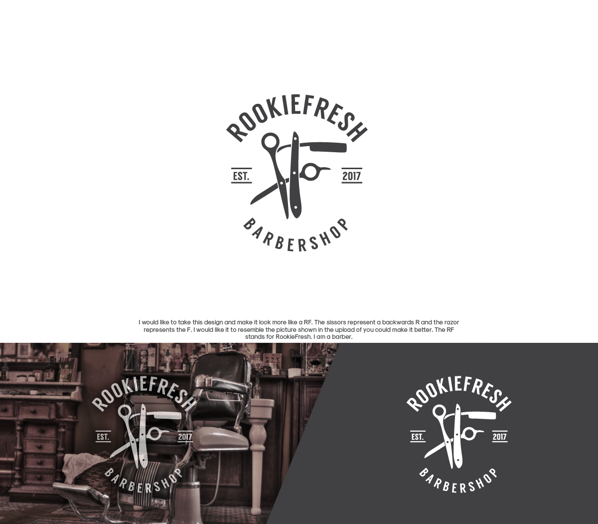 Design de Logo par GBDESIGN pour RookieFresh barbershop | Design #15482579