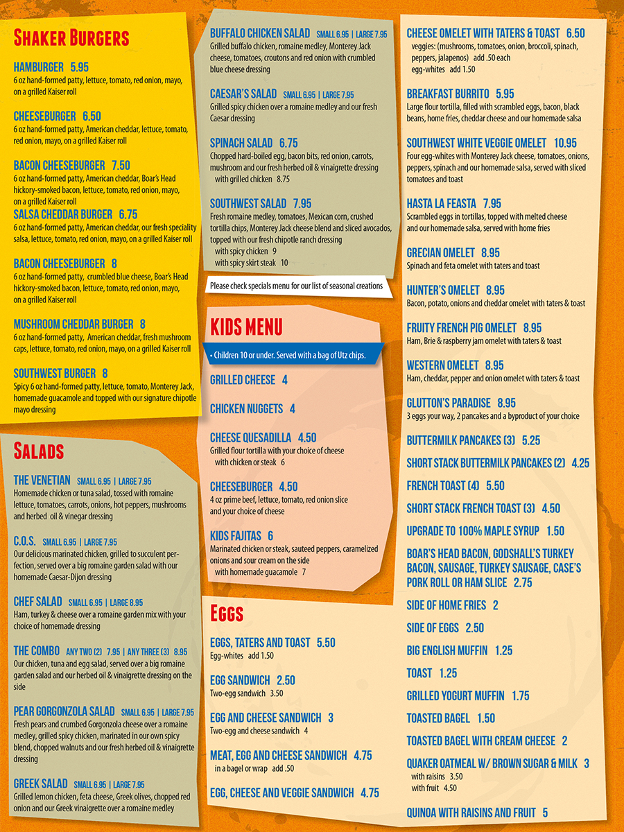 Design de Menu par SanchoLibre pour Dempsey Enterprises, LLC | Design #2594285