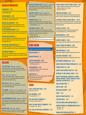 Menu Design by SanchoLibre for Dempsey Enterprises, LLC | Design: #2594285