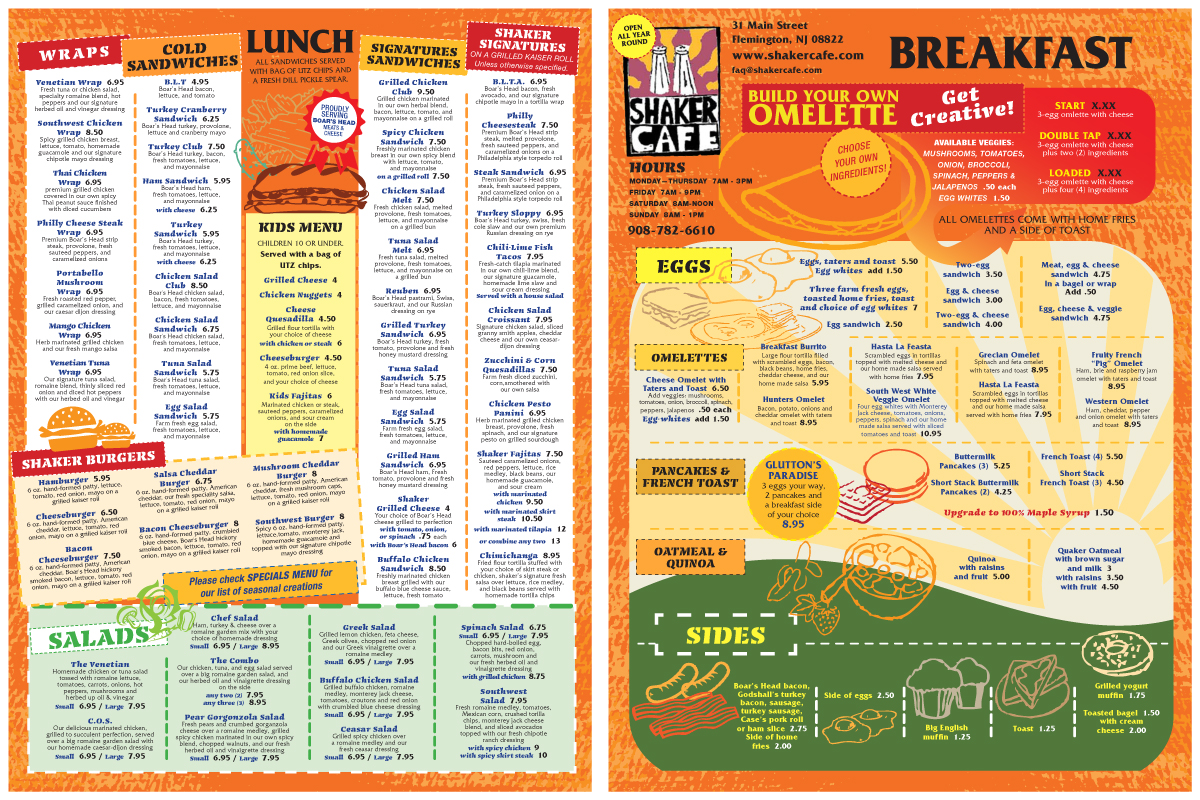 Design de Menu par PATRICK KING GRAPHICS pour Dempsey Enterprises, LLC | Design #2636290