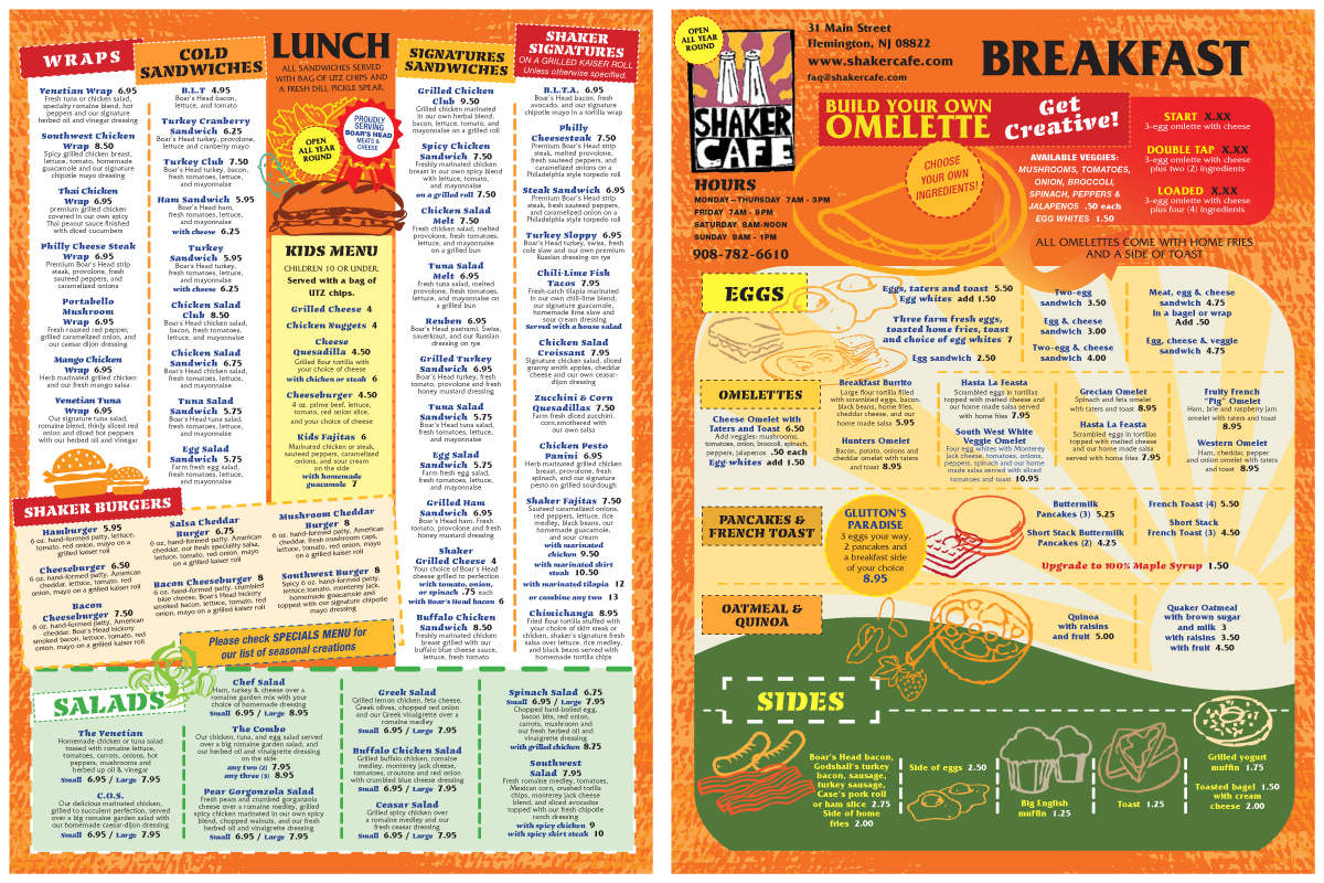 Design de Menu par PATRICK KING GRAPHICS pour Dempsey Enterprises, LLC | Design #2641577